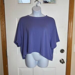 Athleta Periwinkle Crop Sweatshirt 2x